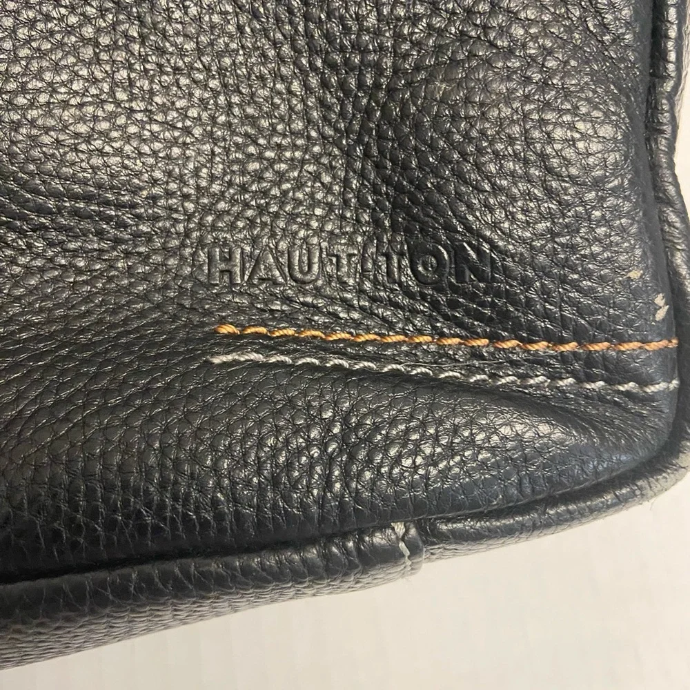 HAUTTON Pebbled Leather Lap Top Bag